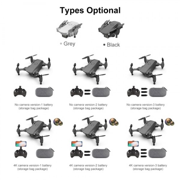 Mini 4K Camera RC Quadcopter with Function Trajectory Flight Gesture Control Storage Bag Package