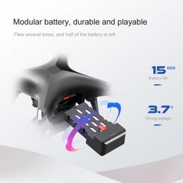 RC Drone with Camera 4K RC Quadcopter with Function Trajectory Flight Headless Mode One Click Return 360 ° Roll