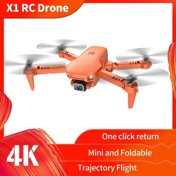 X1 WiFi FPV 4K Camera Mini Foldable Quadcopter with Function Trajectory Flight Headless Mode 3D Flight with Storage Bag