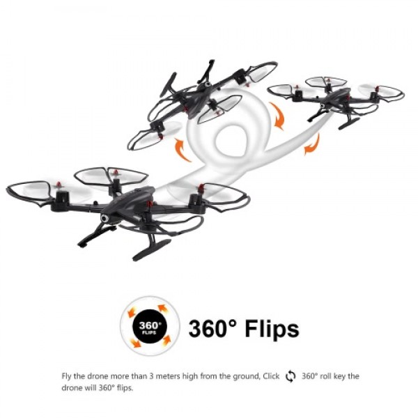 Utoghter 69508 2.0MP Wide-angle Camera Wifi FPV Foldable RC Drone 2.4G 4CH 6-Axis Gyro G-sensor Selfie Drone RTF Quadcopter