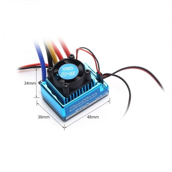 120A ESC Brushless Electric Speed Controller XT60 Plug for 1/8 1/10 1/12 RC Car RC Boat Part