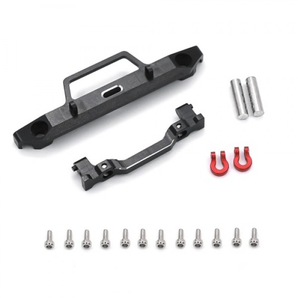 Aluminum Alloy Front Bumper Compatible with 1/24 Axial SCX24 90081 RC Car