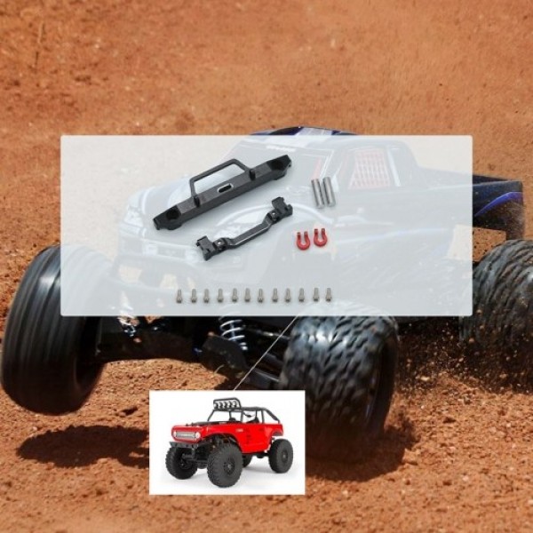 Aluminum Alloy Front Bumper Compatible with 1/24 Axial SCX24 90081 RC Car