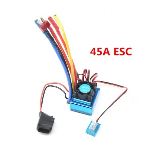 3650 Brushless Motor 4300KV with 120A Brushless ESC Heat Sink Programming Card for 1/8/ 1/10 RC Car RC Boat Part