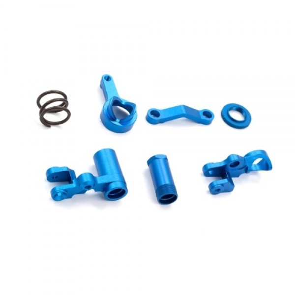 Steering Bellcranks and Servo Saver Set with Bearings Aluminum Alloy Replacements for Traxxas 1/10 Slash XO-1 Rustler Stampede R