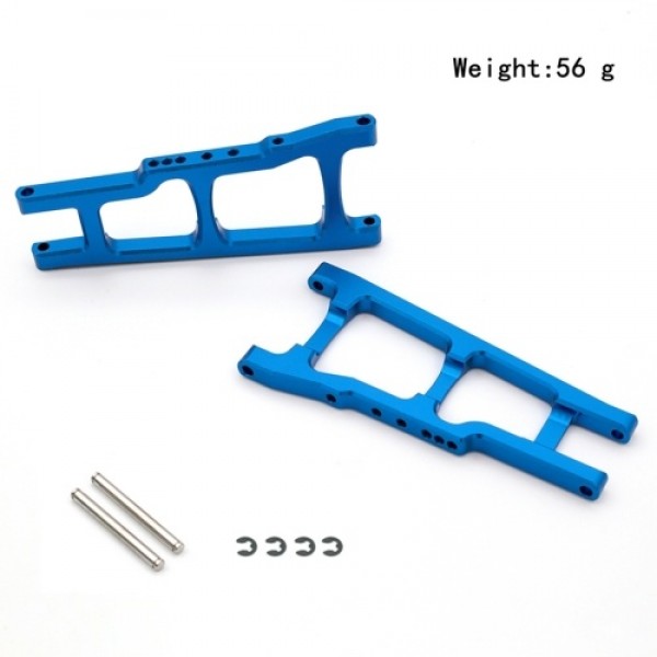 2PCS Front Suspension Arms Aluminum Alloy Replacements for TRAXXAS Slash Stampede Rustler 4WD RC Car Replace 3655