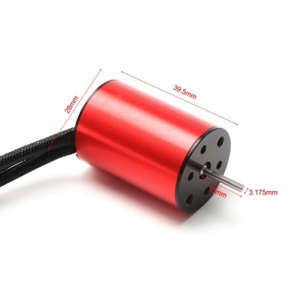 3200KV Brushless Motor Waterproof Motor Replacement for 1/14 1/16 HSP Traxxas WLtoys RC Car Truck