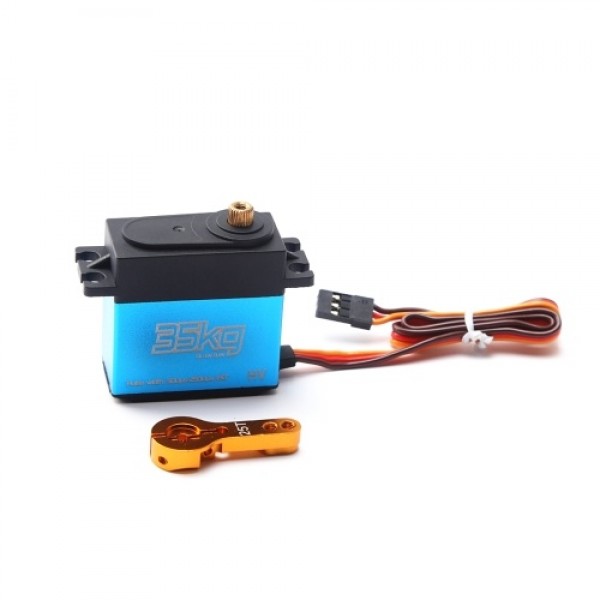 35KG Digital Servo Metal Gear Servo for RC Cars Robot Manipulator with 25T Servo Arm