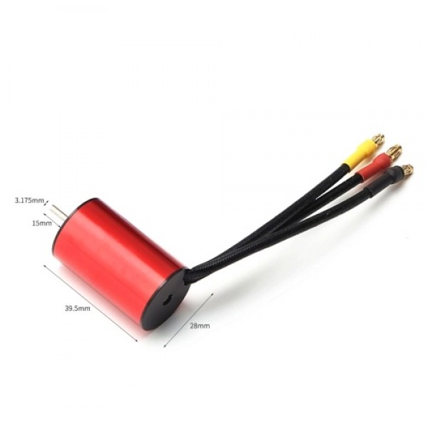 3200KV Brushless Motor with 35A Brushless ESC 2.2KG Servo Replacement for 1/14 1/16 HSP Traxxas WLtoys RC Car Truck