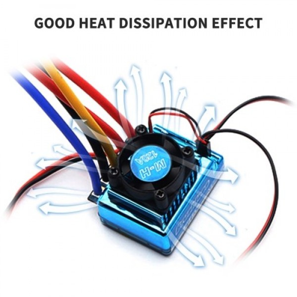 2300KV 3650 Brushless Motor with 120A Brushless ESC XT60 Plug for 1/8 1/10 1/12 RC Car RC Boat Part