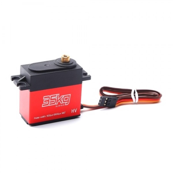 35KG Digital Servo Metal Gear Servo Waterproof for RC Cars Robot Manipulator with 25T Servo Arm