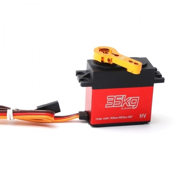 35KG Digital Servo Metal Gear Servo Waterproof for RC Cars Robot Manipulator with 25T Servo Arm