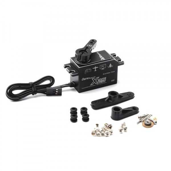 YIPINServo 25KG Digital Servo Metal Gear Servo Waterproof for 1/8 1/10 Scale RC Cars Robot Manipulator