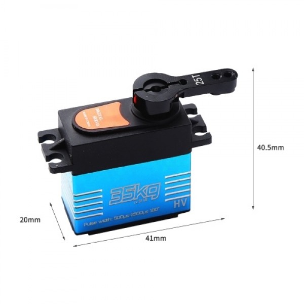 35KG Digital Servo Metal Gear Servo Large Torque Waterproof for 1/8 1/10 RC Car Truck Robot