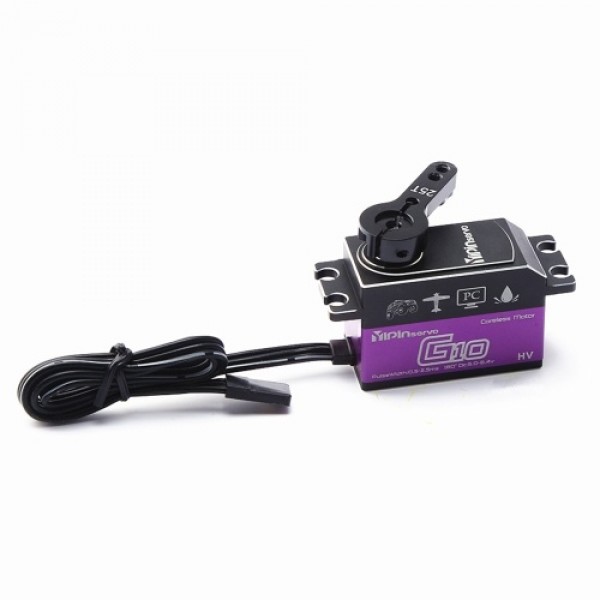 YIPINServo 10KG Digital Servo Metal Gear Servo Waterproof for 1/8 1/10 Scale RC Cars Robot Manipulator