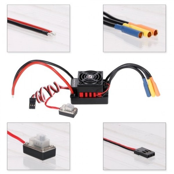 3650 4500KV Brushless Motor and Hobbywing WP-10BL60 60A ESC Waterproof Combo(type-1)