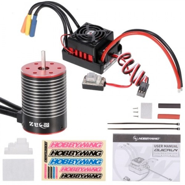 3650 4500KV Brushless Motor and Hobbywing WP-10BL60 60A ESC Waterproof Combo(type-1)