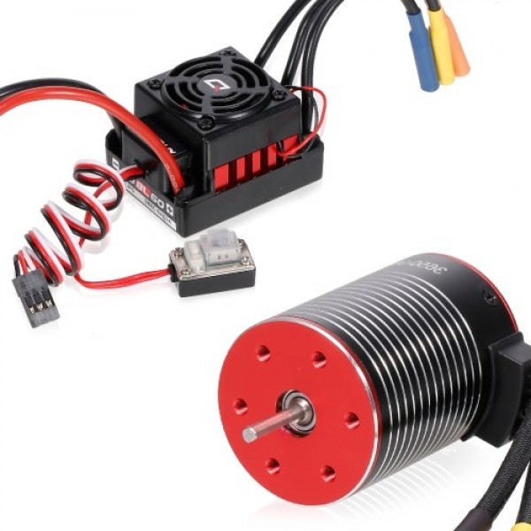 3650 4500KV Brushless Motor and Hobbywing WP-10BL60 60A ESC Waterproof Combo(type-1)