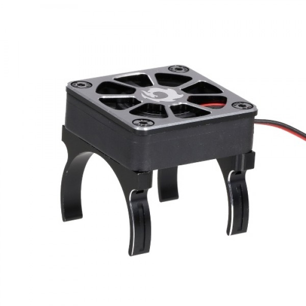 RC Motor Heatsink Cooling Fan with 2 Clamps &amp; Adapter Cable for 540 550 Series Brushed Motor