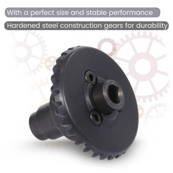 Replacement for AXIAL SCX10 II 90046 90047 Steel Bridge Axle Shaft Gear Front Rear Axle Bridge Gear