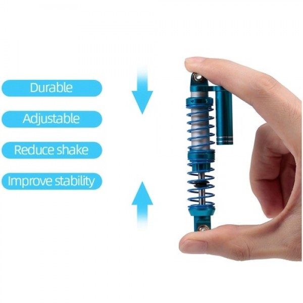 2Pcs 120mm Shock Absorber Internal Spring  Negative Pressure Damper for Axial Wraith RC Crawler