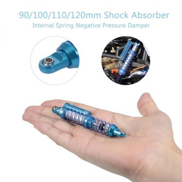 2Pcs 120mm Shock Absorber Internal Spring  Negative Pressure Damper for Axial Wraith RC Crawler