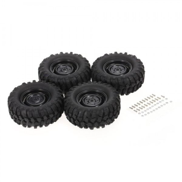 4pcs 1.9 Inch 96mm Crawler Car Wheel Rim and Tire for 1/10 HSP Redcat Traxxas Axial SCX10 D9 RC Car