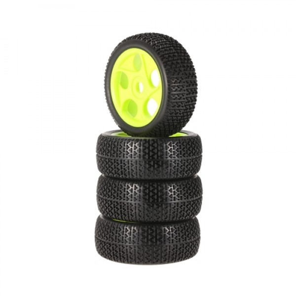 4pcs 112mm Rubber Tires 17mm Hub Hex Wheel Rim for 1/8 RC Crawler Buggy Off-Road Car Truck