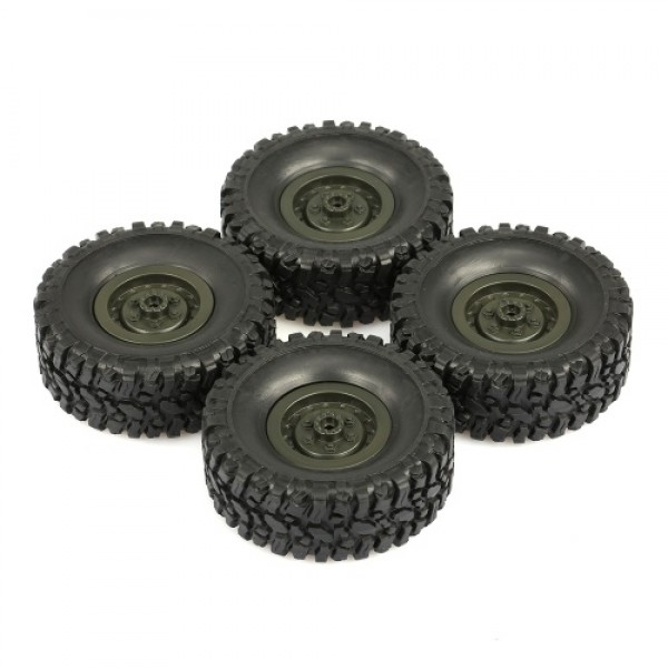 4PCS 65mm Military Truck Tire for 1/16 WPL B-14 B-24 B-16 B-36 C-14 C-24 RC Car