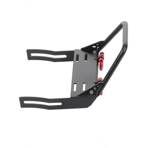 Steel Front Bumper Trapezoid Bull Bar with Shackles for 1/10 TRX-4 Rc4wd Axial SCX10 RC Crawler Car