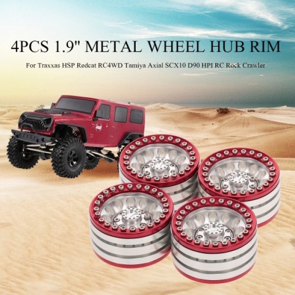 4pcs 1.9 Inch Wheel Hub Rim Metal