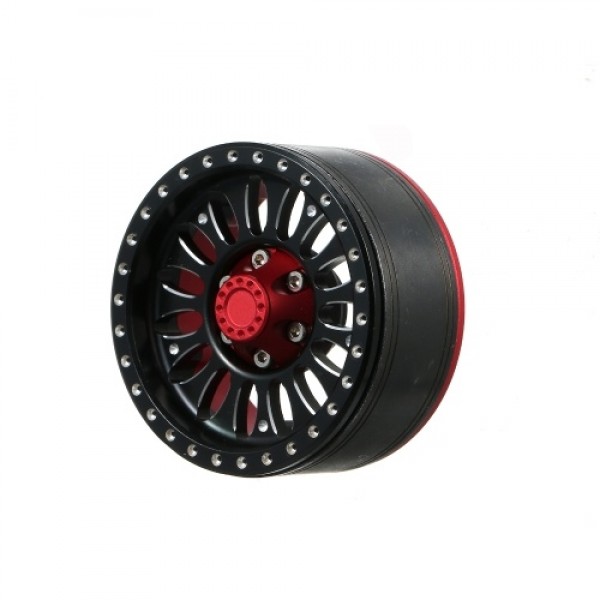 Aluminum Alloy Wheel Rim Beadlock Wheel Rims Hub 4pcs Compatible with traxxas RC4WD AXIAL hsp redcat tamiya hpi RC Car