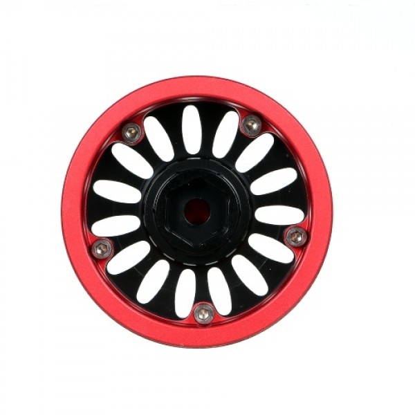 Aluminum Alloy Wheel Rim Beadlock Wheel Rims Hub 4pcs Compatible with traxxas RC4WD AXIAL hsp redcat tamiya hpi RC Car