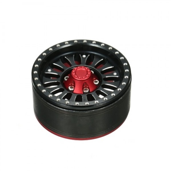 Aluminum Alloy Wheel Rim Beadlock Wheel Rims Hub 4pcs Compatible with traxxas RC4WD AXIAL hsp redcat tamiya hpi RC Car