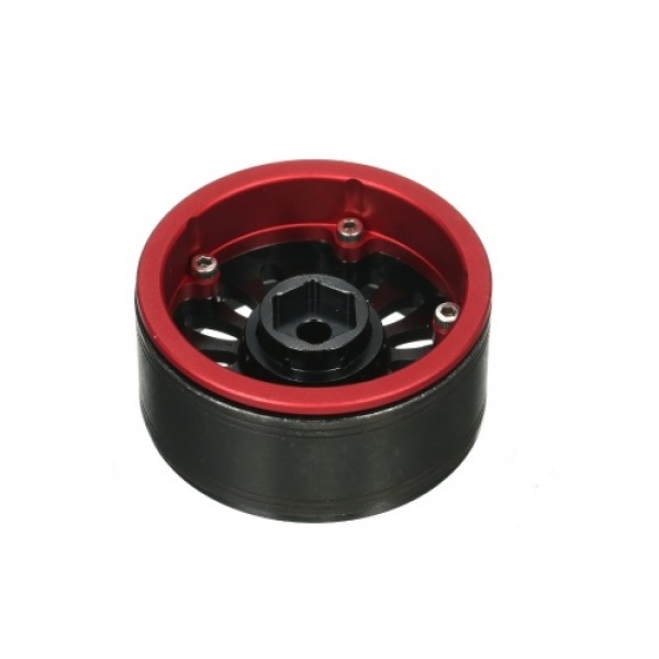 Aluminum Alloy Wheel Rim Beadlock Wheel Rims Hub 4pcs Compatible with traxxas RC4WD AXIAL hsp redcat tamiya hpi RC Car