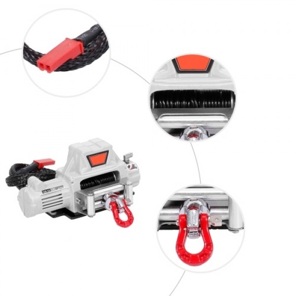 Compatible with 1/10 RC Car Automatic Winch RC Winch Wireless RC Car Decoration Simulated Accessories