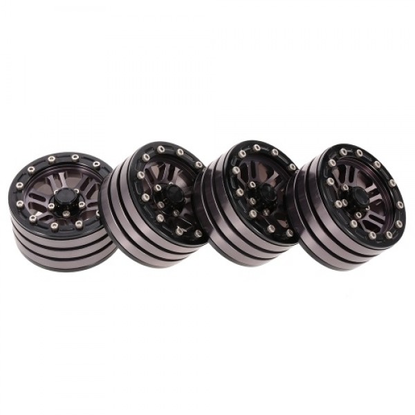 4pcs 1/10  Metal Alloy 1.9" Wheel Rim Beadlock