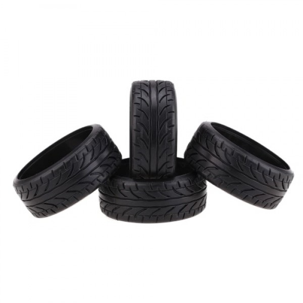 4Pcs/Set 1/10 Grain Drift Car Tires Plastic Hard Tyre for Traxxas HSP Tamiya HPI Kyosho RC Car Part