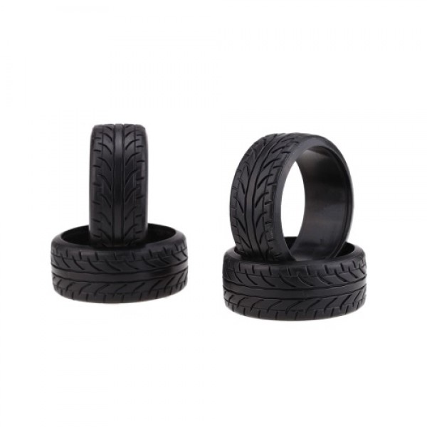 4Pcs/Set 1/10 Grain Drift Car Tires Plastic Hard Tyre for Traxxas HSP Tamiya HPI Kyosho RC Car Part