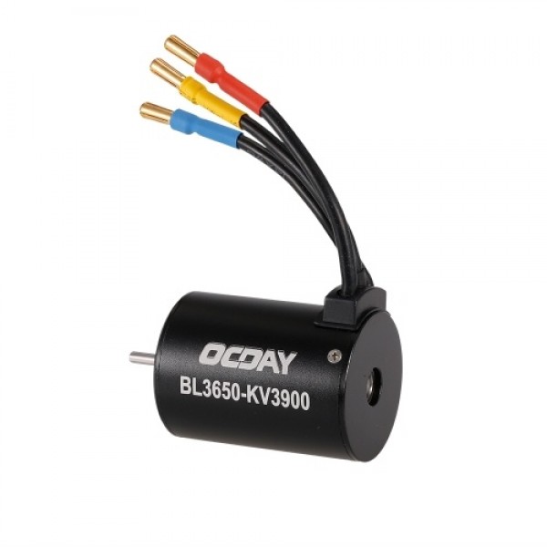 OCDAY 3650 3900KV Brushless Sensorless Motor with 60A Waterproof ESC for 1/10 RC Car Truck