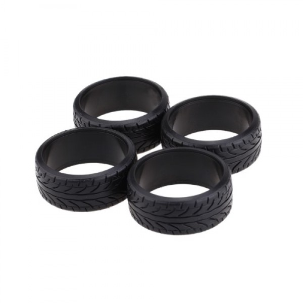 4Pcs/Set 1/10 Grain Drift Car Tires Plastic Hard Tyre for Traxxas HSP Tamiya HPI Kyosho RC Car Part