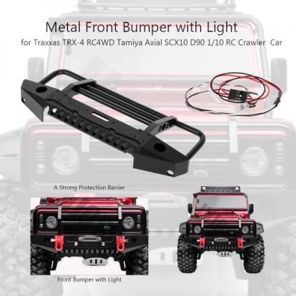 Metal Front Bumper with Light