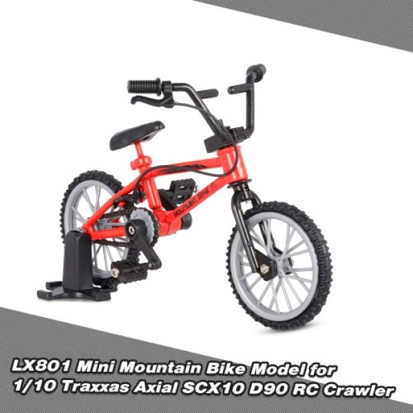 LX801 Decor Accessories Mini Mountain Bike Model Toys for 1/10 Traxxas Axial SCX10 Tamiya RC4WD D90 D110 TF2 RC Crawler