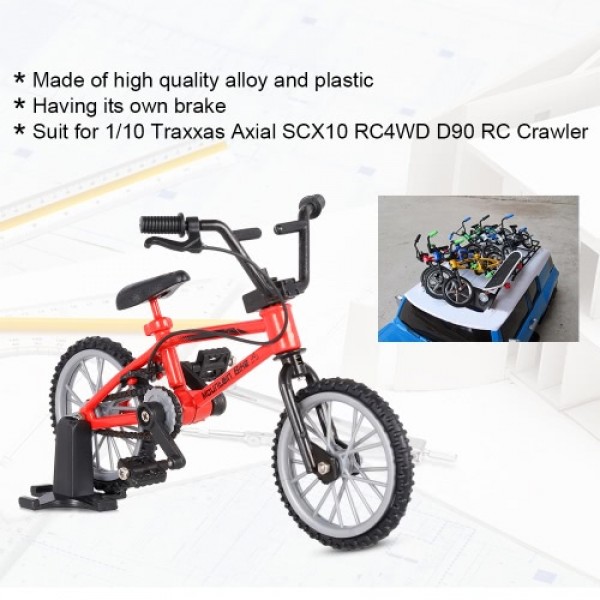 LX801 Decor Accessories Mini Mountain Bike Model Toys for 1/10 Traxxas Axial SCX10 Tamiya RC4WD D90 D110 TF2 RC Crawler