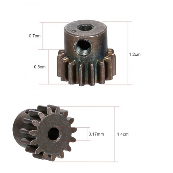 RC Car Motor Gear 45# Steel 15T 5pcs Replacement for 1/10 RC Crawler Car TRX4 RC4WD D90 D110 Axial Scx10 90046