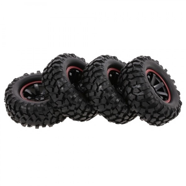 4PCS 1/10 RC Buggy Tyre 6 Spokes Rim for 1/10 HSP Redcat Traxxas Axial SCX10 RC4WD D90 CC01 RC Rock Crawler