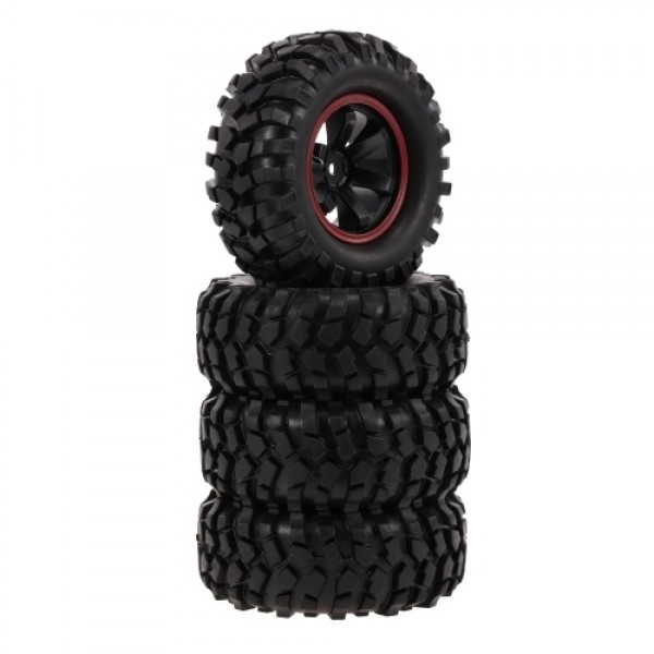 4PCS 1/10 RC Buggy Tyre 6 Spokes Rim for 1/10 HSP Redcat Traxxas Axial SCX10 RC4WD D90 CC01 RC Rock Crawler