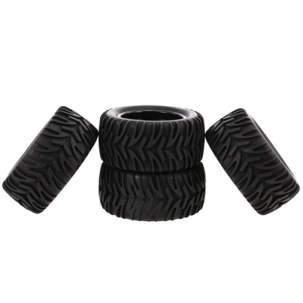 4PCS 1/10 Off-road Tyre Double V Tread Pattern 10 Spokes Rim for 1/10 HSP HPI Redcat RC4WD RC Monster Truck