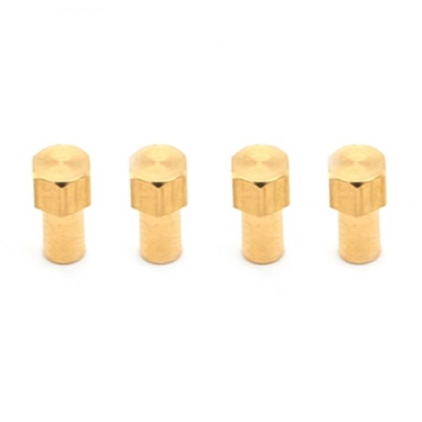 Brass Extended Hex Wheel Hubs Extended Combiner Compatible with 1/24 Axial SCX24 90081 AXI00005 C10 AXI00006 AXI00002 RC Car