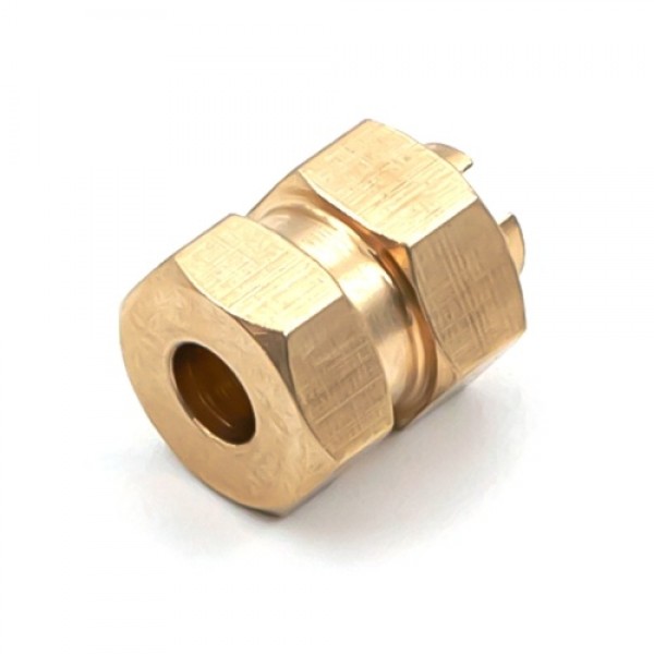 Brass Extended Hex Wheel Hubs Extended Combiner Compatible with 1/24 Axial SCX24 90081 AXI00005 C10 AXI00006 AXI00002 RC Car